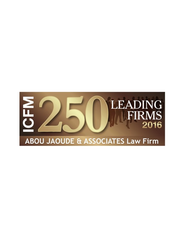 AJA one the 250 Leading Firms by Intercontinental Finance &amp; Law Magazine
